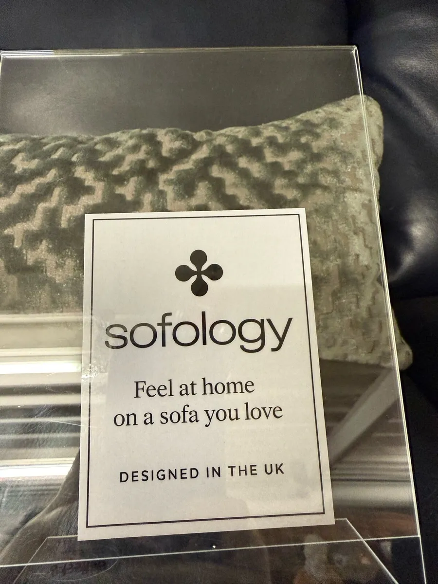 Sofology leather 3 seater - Image 1