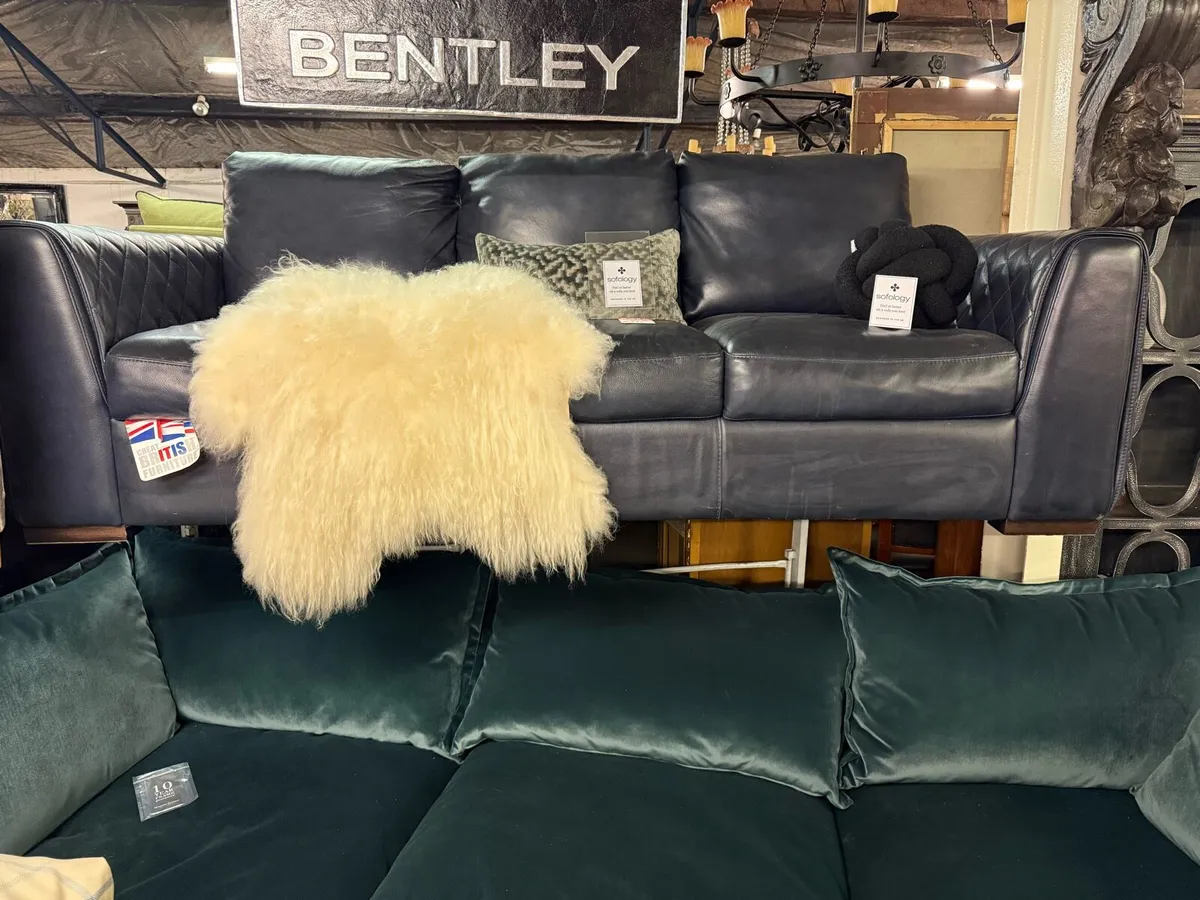 Sofology leather 3 seater - Image 2