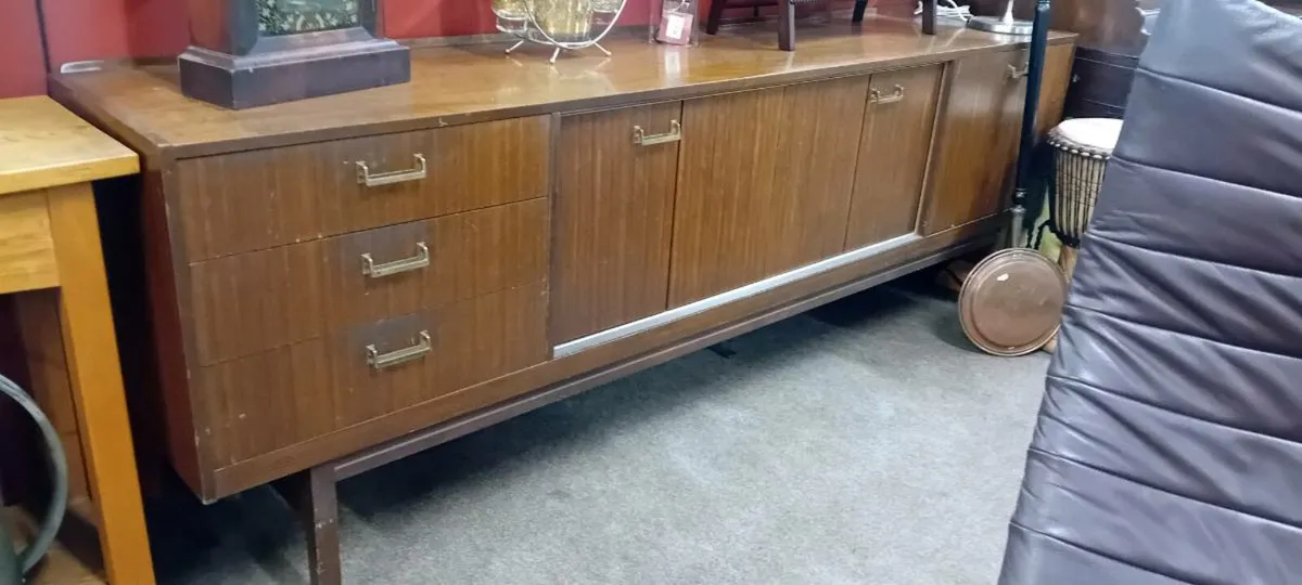 Large Mid Century Teak Sideboard - Image 1