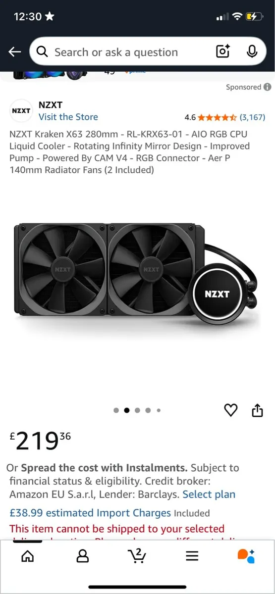 NZXT Bundle Kraken Liquid Cooler + Extras - Image 1