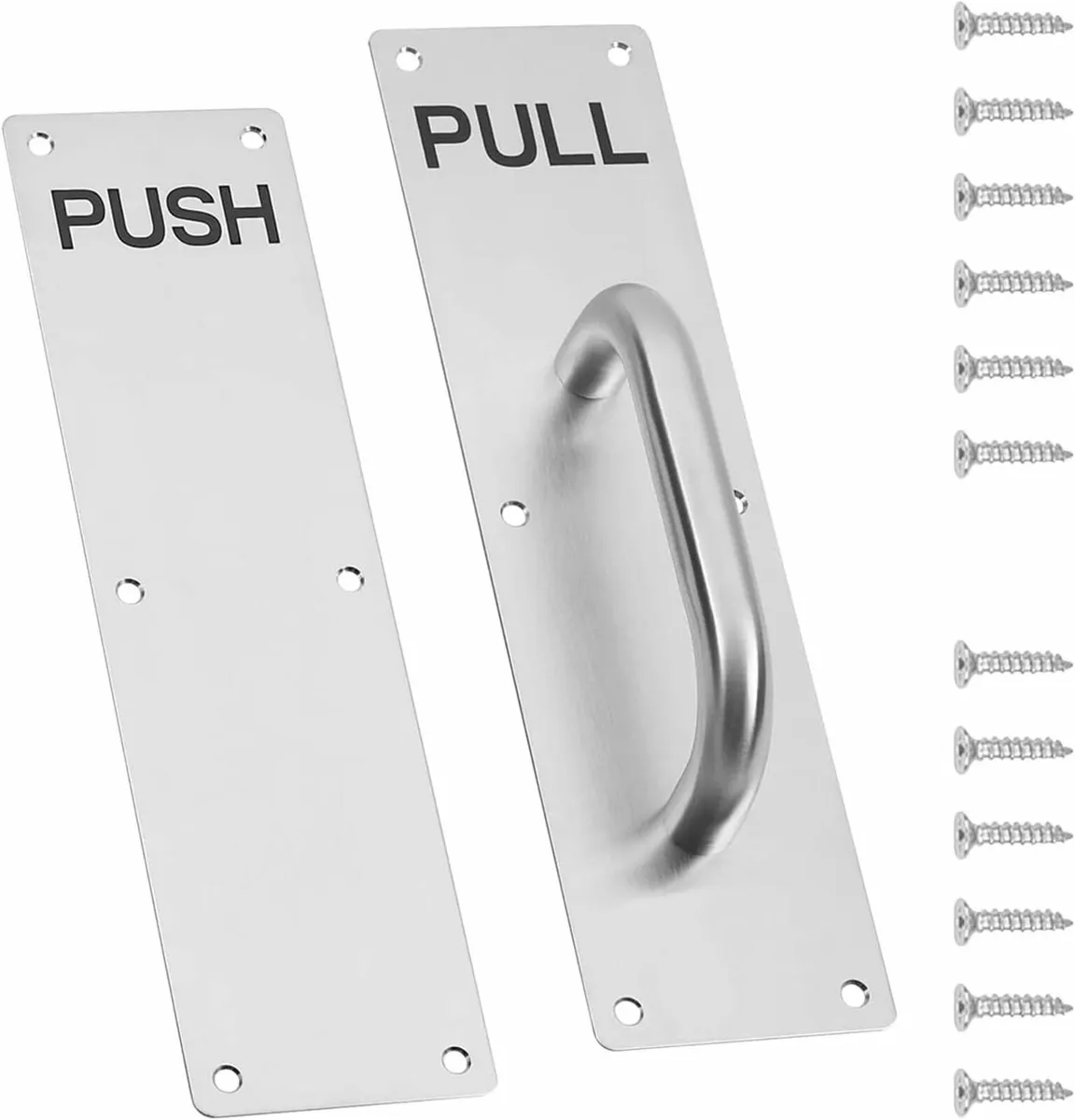 Stainless Steel Pull Handle Set - Heavy Duty with