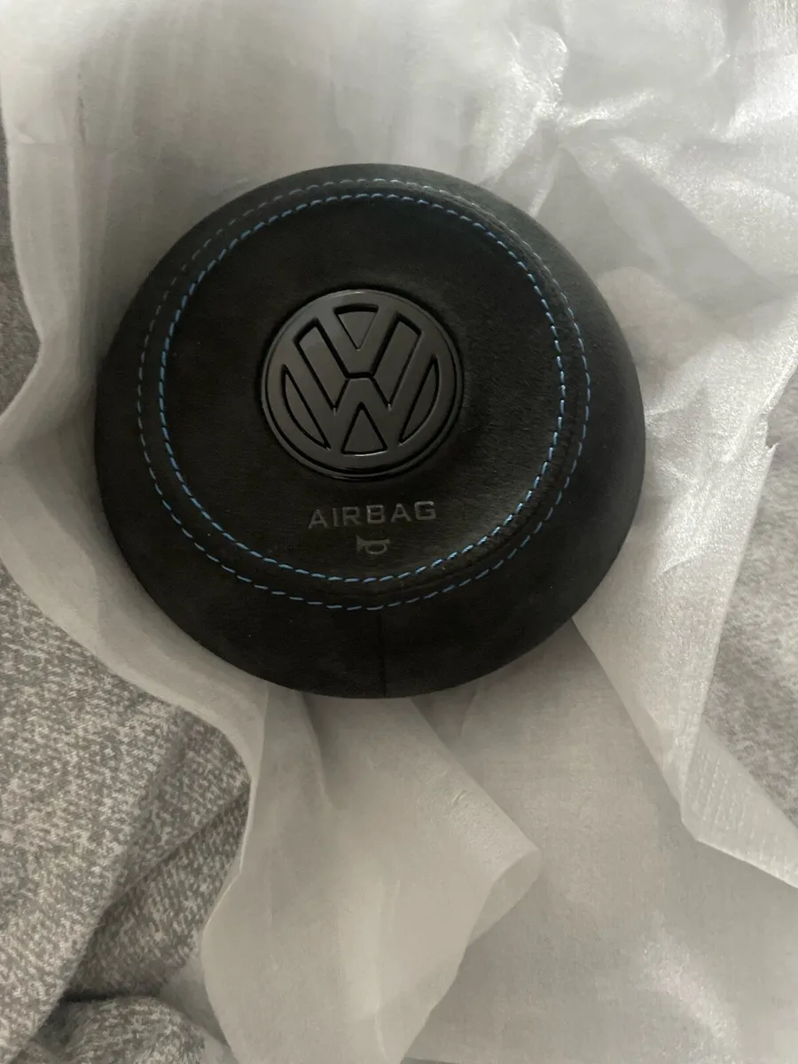 Mk 7 R  Alcantara blue stitching air bag cover - Image 1