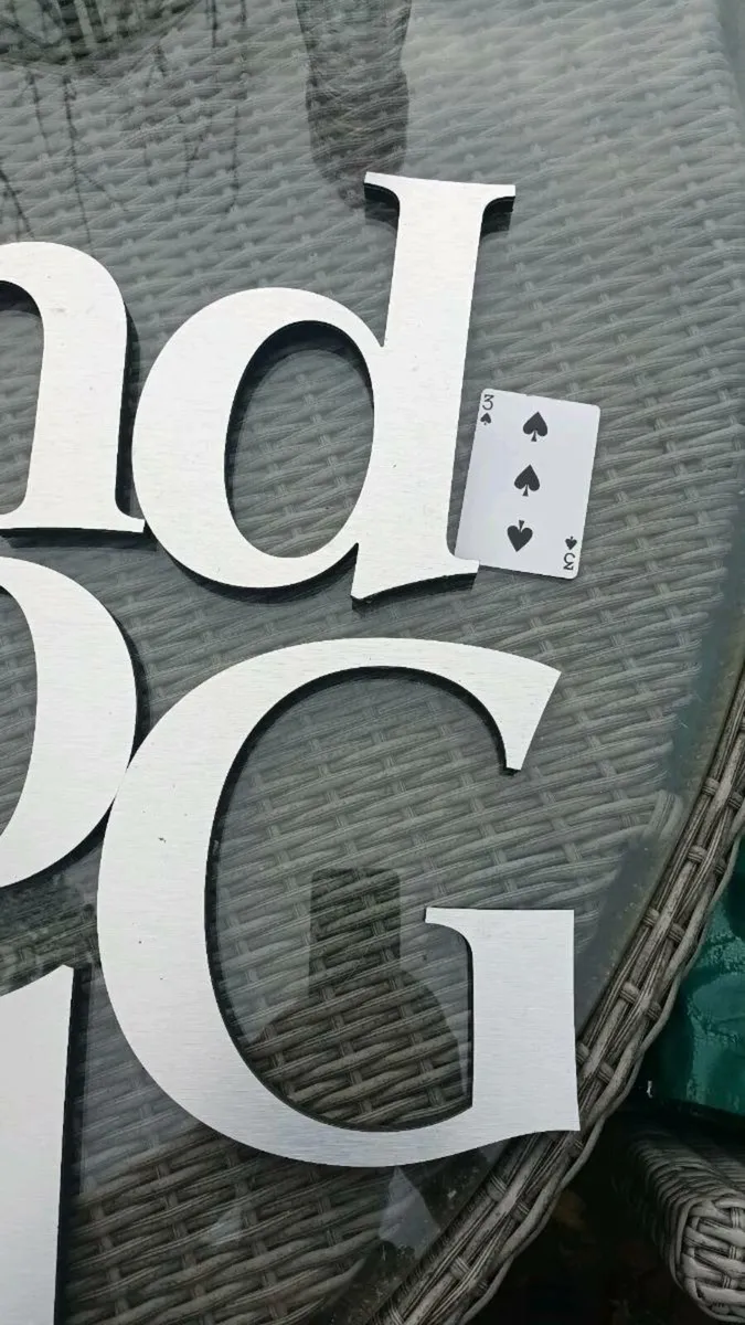 Metal numbers letters, D18, post 6e - Image 2