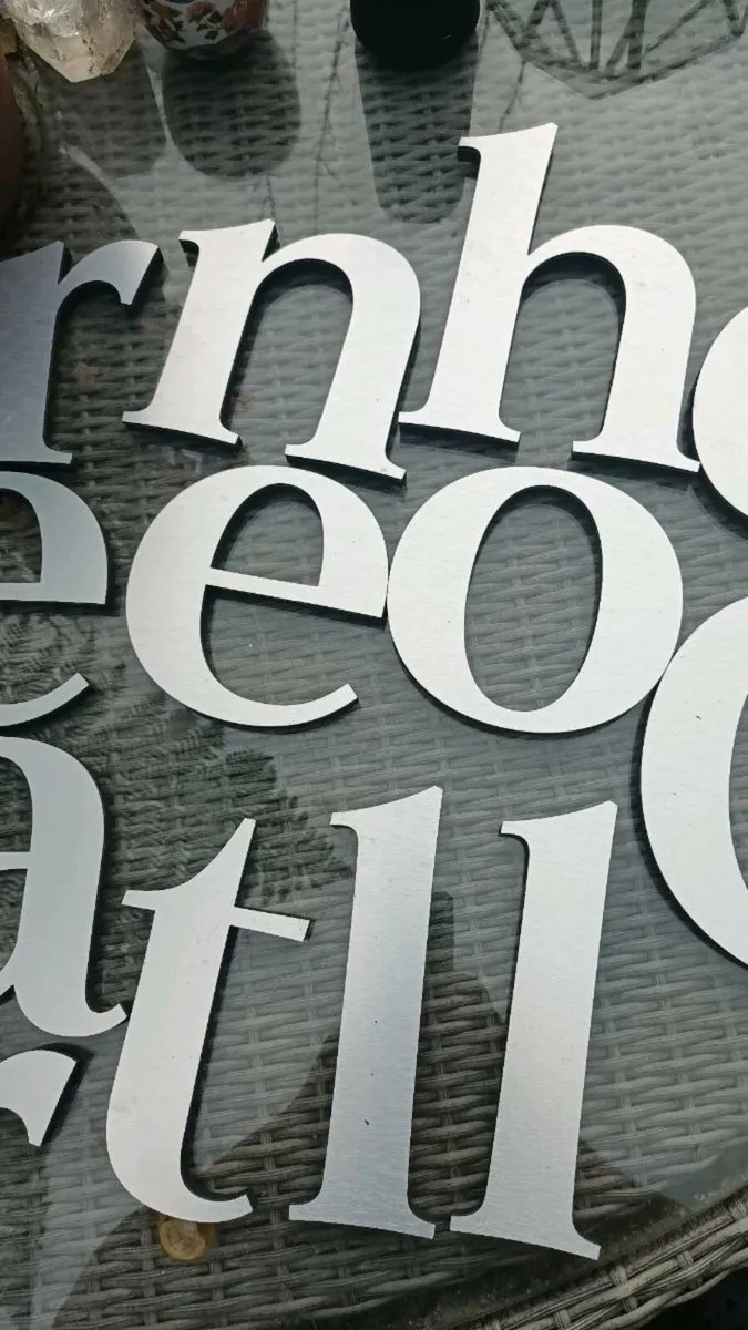 Metal numbers letters, D18, post 6e - Image 3