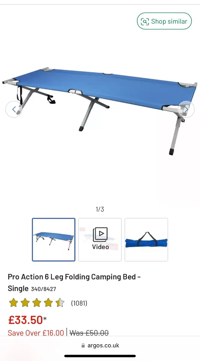 Camp bed