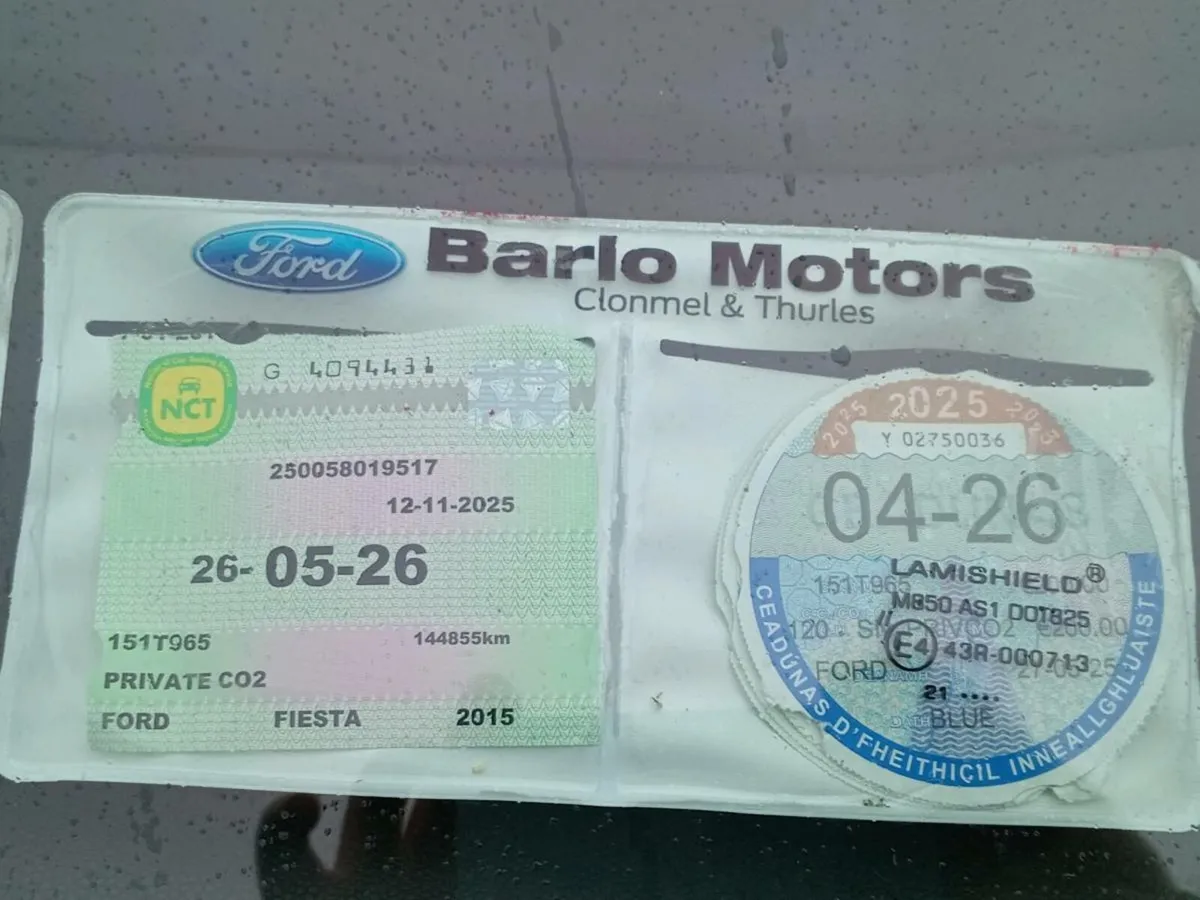 151 Ford fiesta 1-2 New Nct tax till 5/26 144  km - Image 2