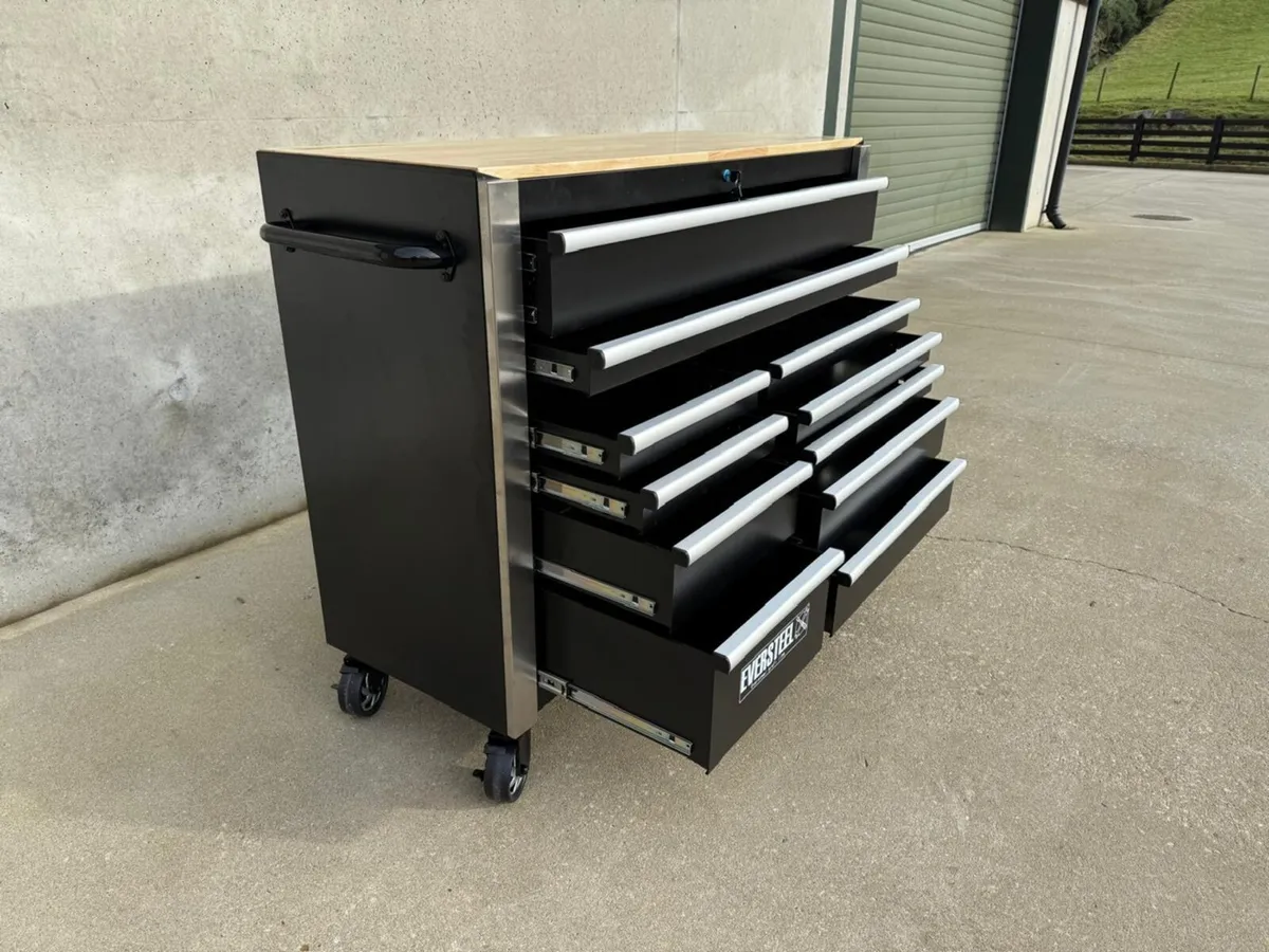 New 4.5FT Tool Bench on Casters **Online Auction** - Image 1