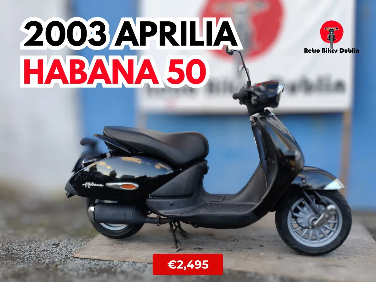 2003 Aprilia Habana 50 ONLY 108kms from new! - Image 1