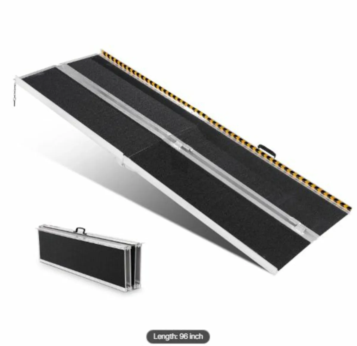 Portable Wheelchair Ramp, 243.8 cm 363 kg Capacity - Image 1