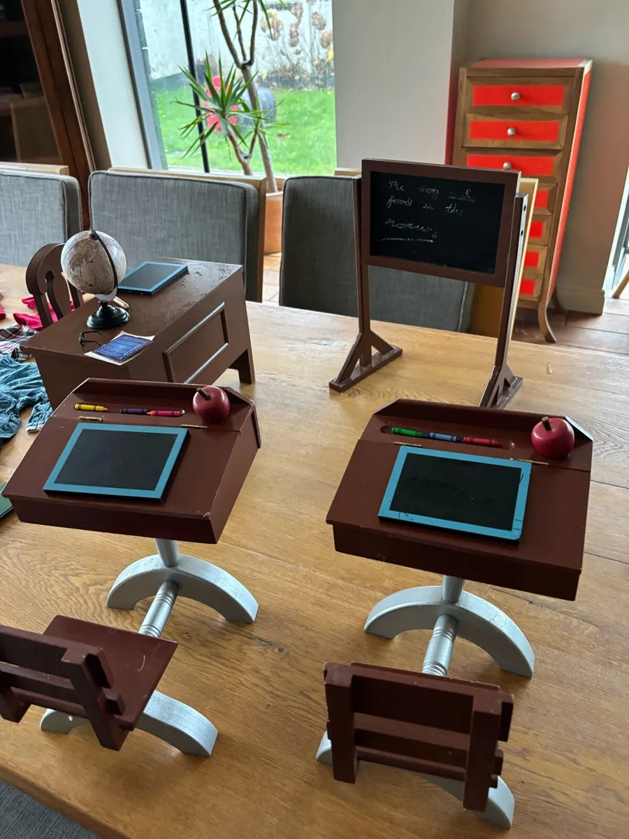 American girl size Toy Doll School classroom - Image 1