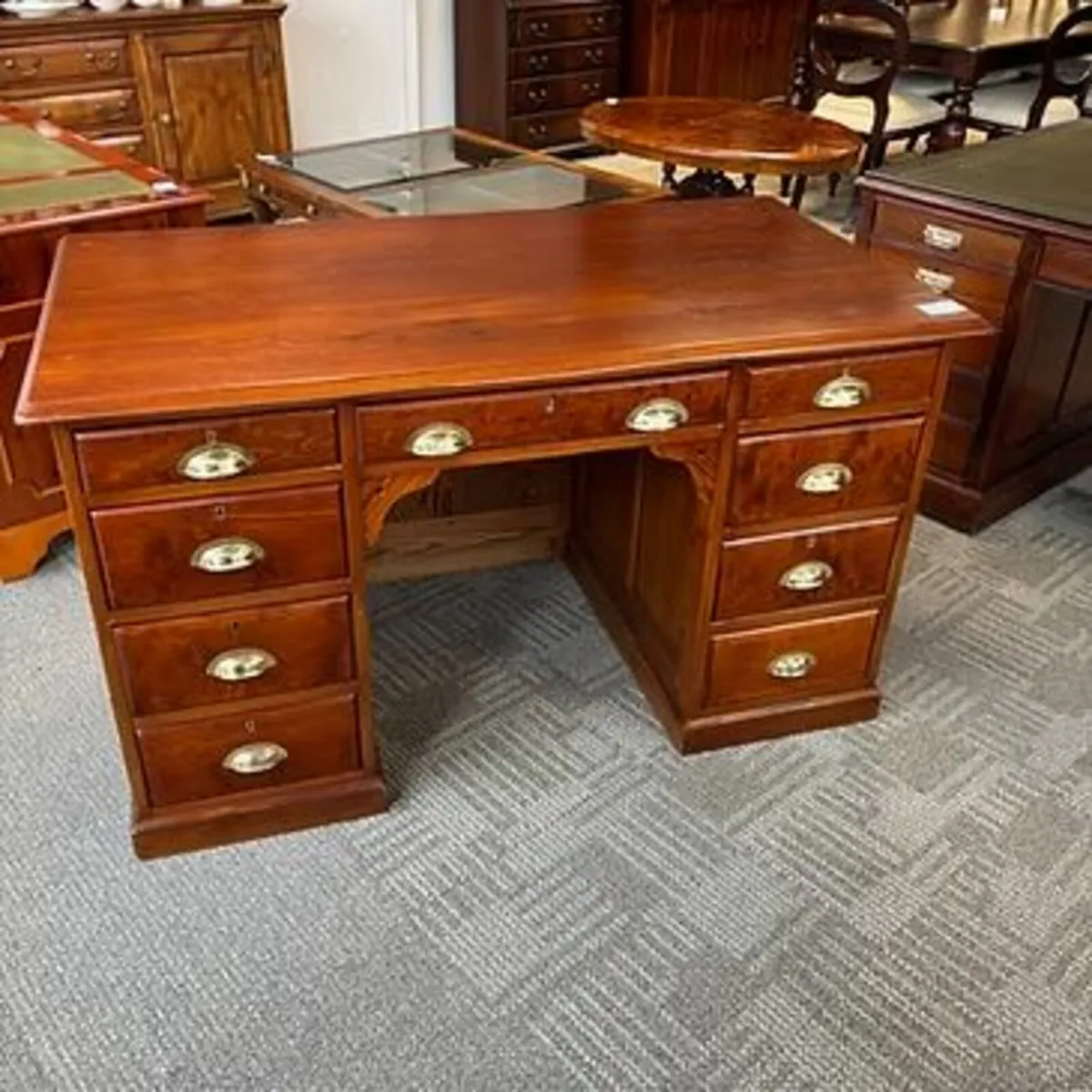 Beautiful antique oak solid writing table