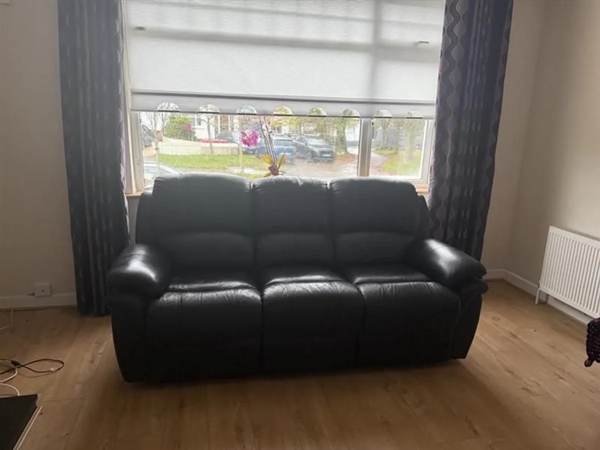 Leather Recliner Sofa - Image 1