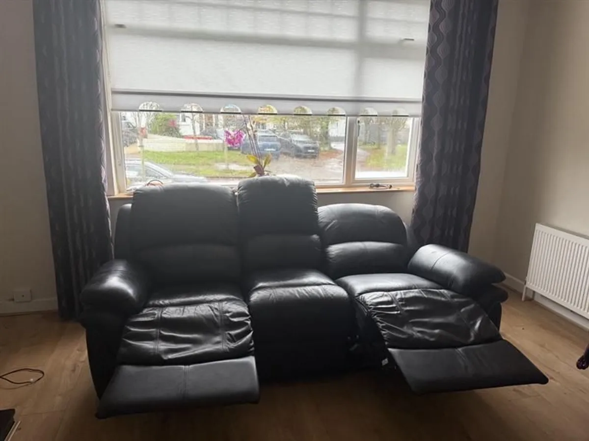 Leather Recliner Sofa - Image 4