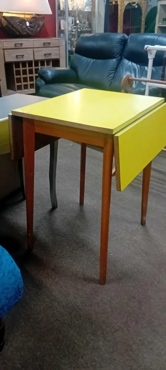 Mid Century Drop Leaf Dining Table - Image 1