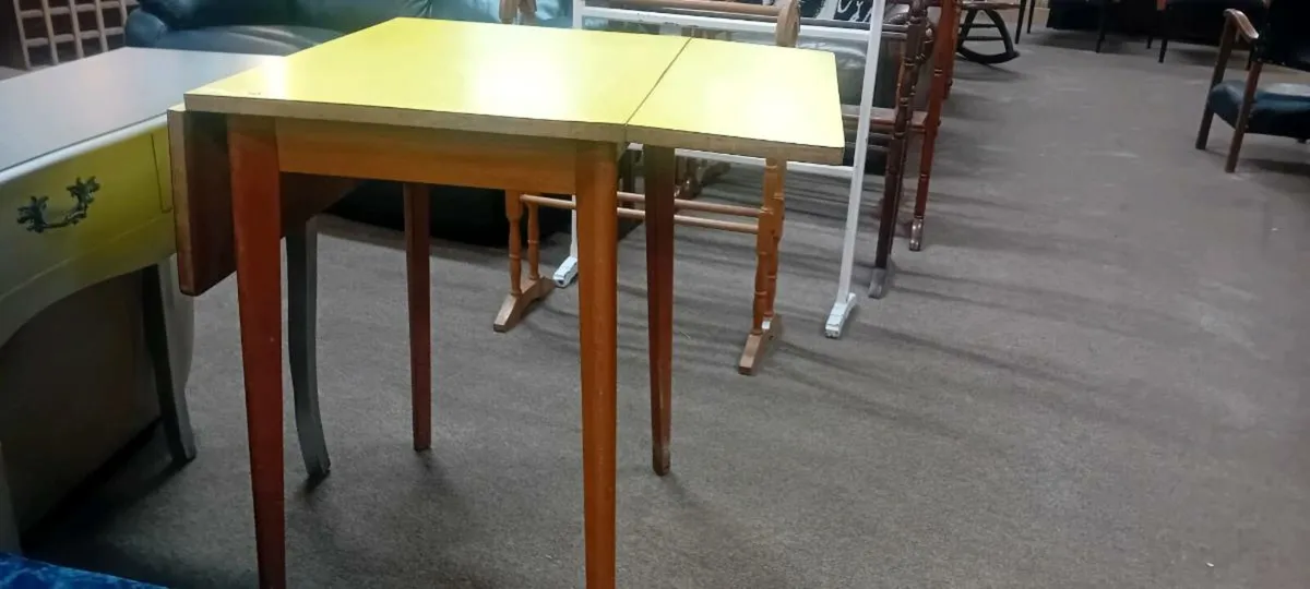 Mid Century Drop Leaf Dining Table - Image 2