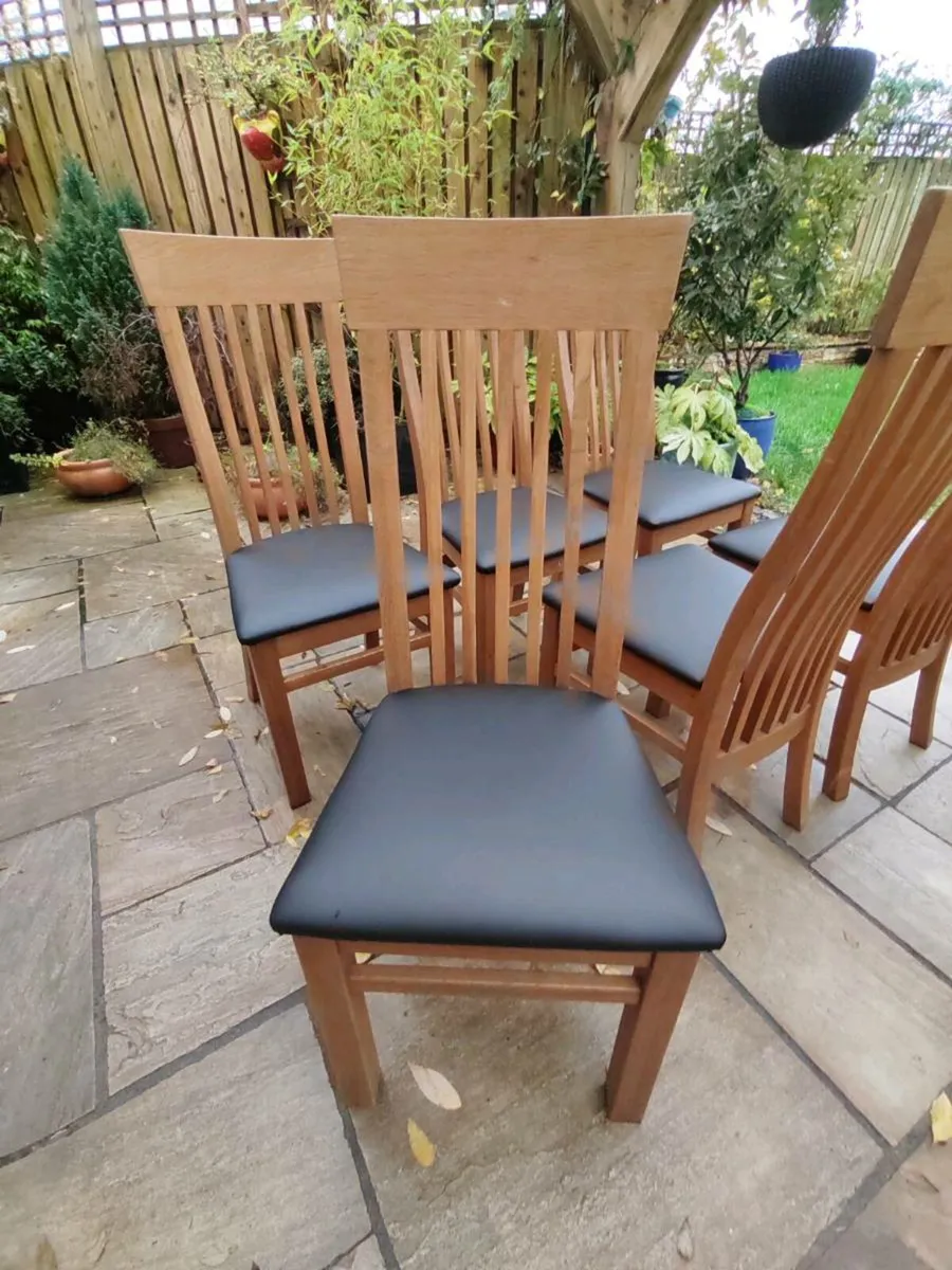 6 kitchen dining chairs - Image 1