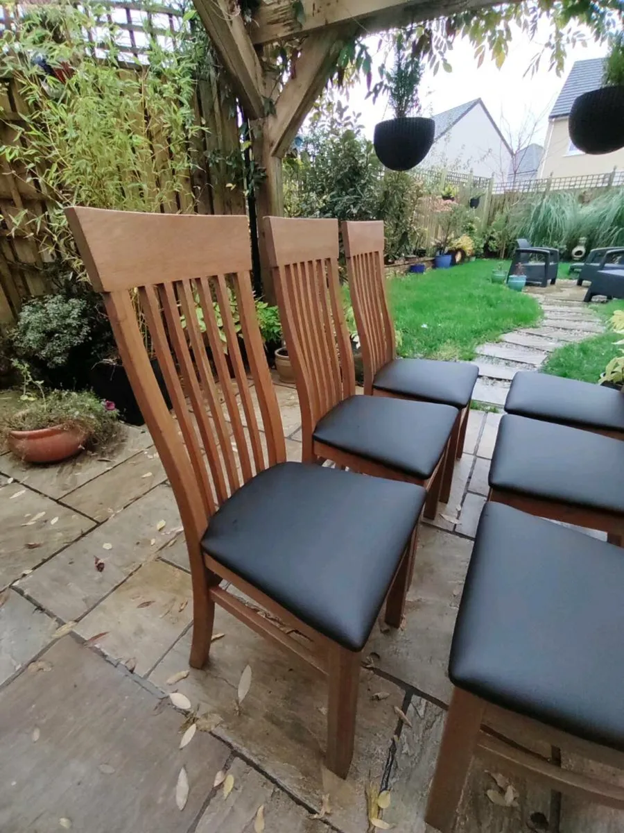 6 kitchen dining chairs - Image 2