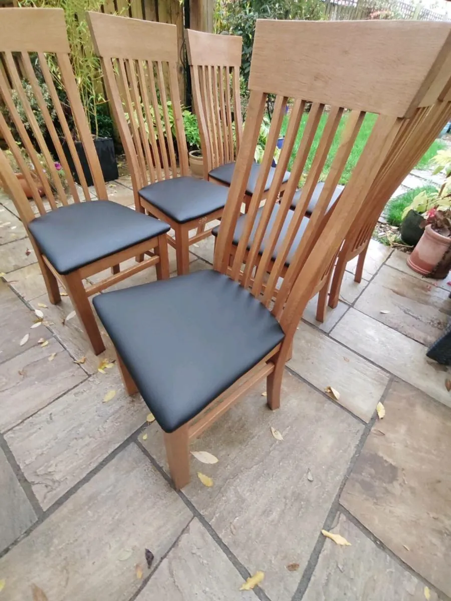 6 kitchen dining chairs - Image 4