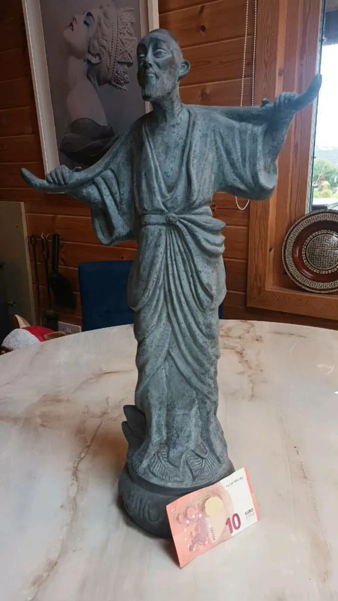 Chinese garden ornament, heavy, not stone D18 - Image 1