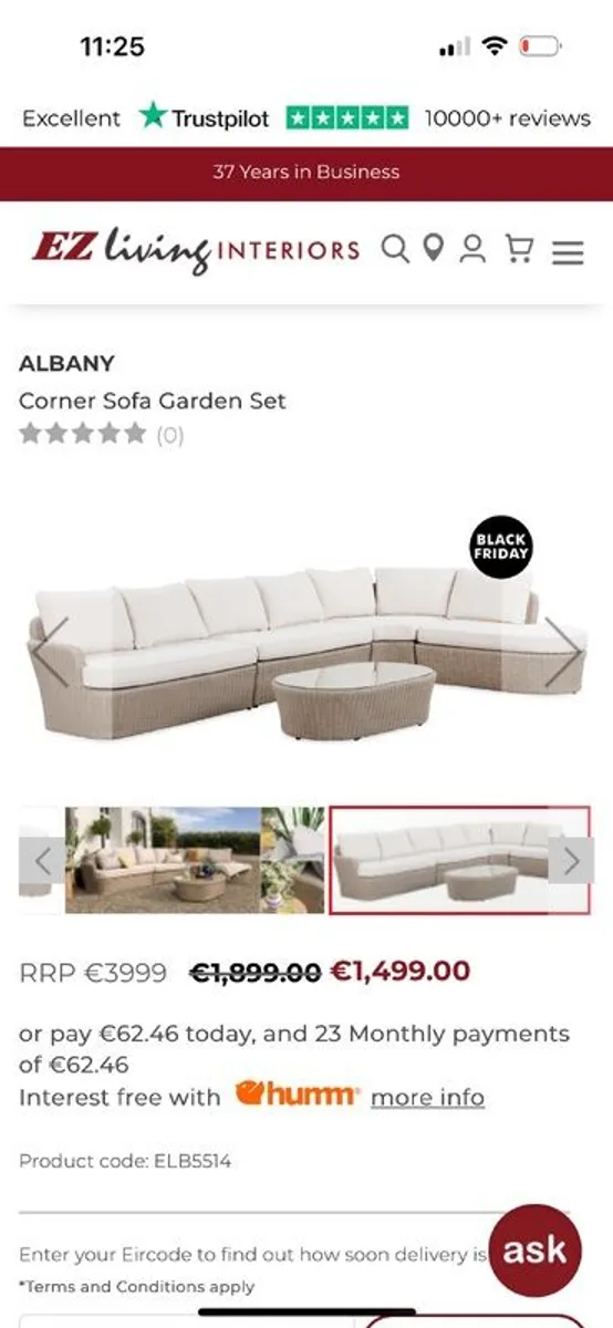 Albany Corner Sofa Garden Set - Image 1