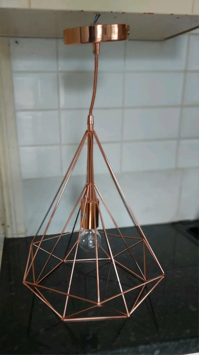 Modern gold metal ceiling light