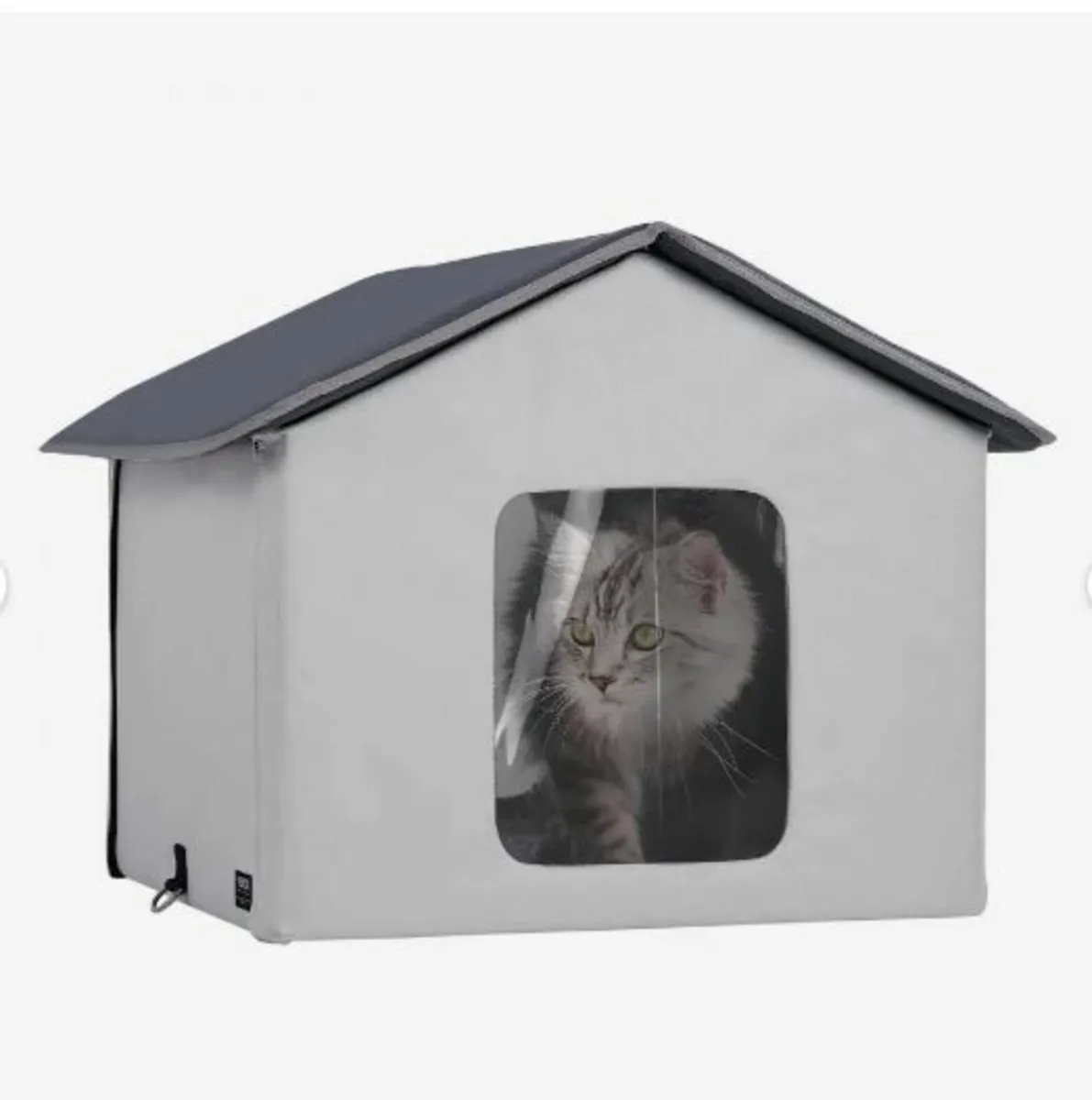 Heated Cat House, Outdoor Kitty Shelter - Image 1
