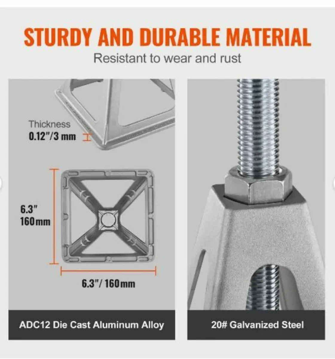 RV Stabilizer Jacks, 4 Pack Aluminum - Image 2