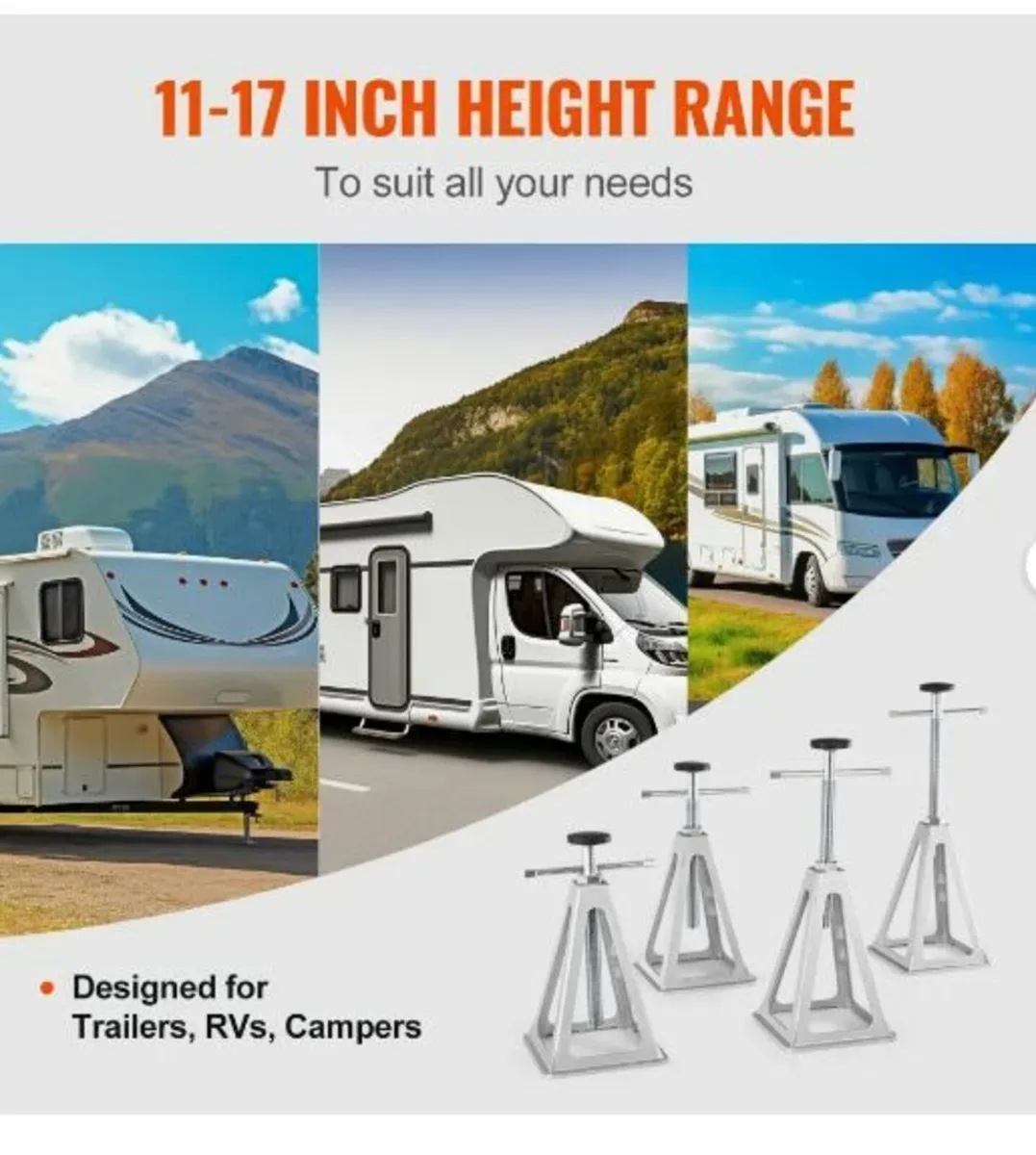 RV Stabilizer Jacks, 4 Pack Aluminum - Image 4