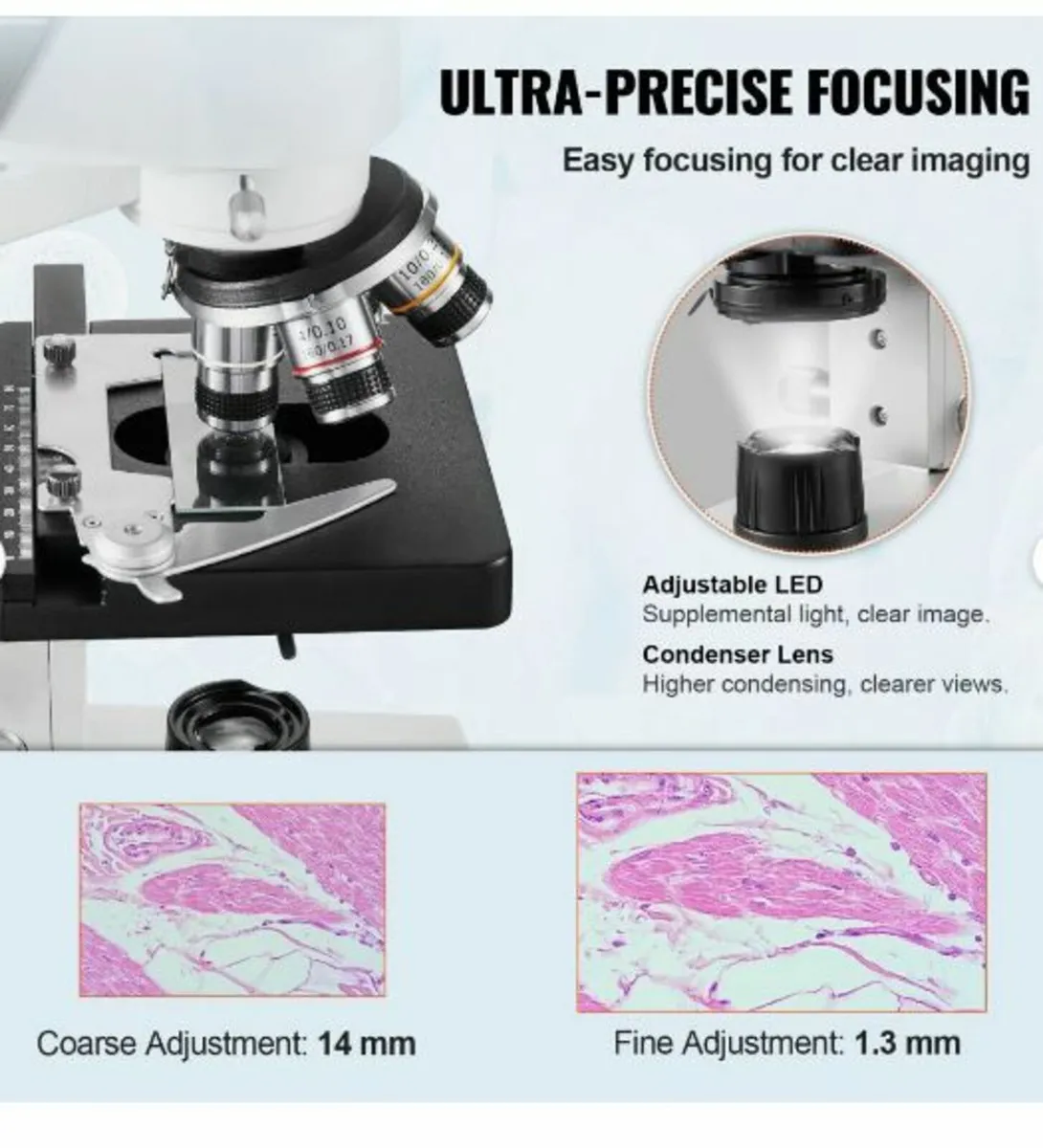Compound Trinocular Microscope 40X-2500 - Image 3
