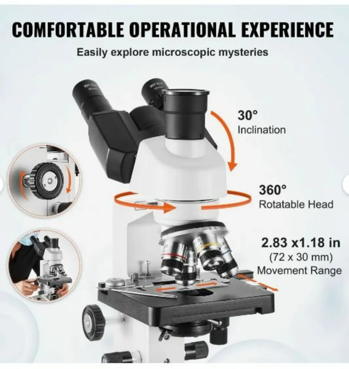 Compound Trinocular Microscope 40X-2500 - Image 4