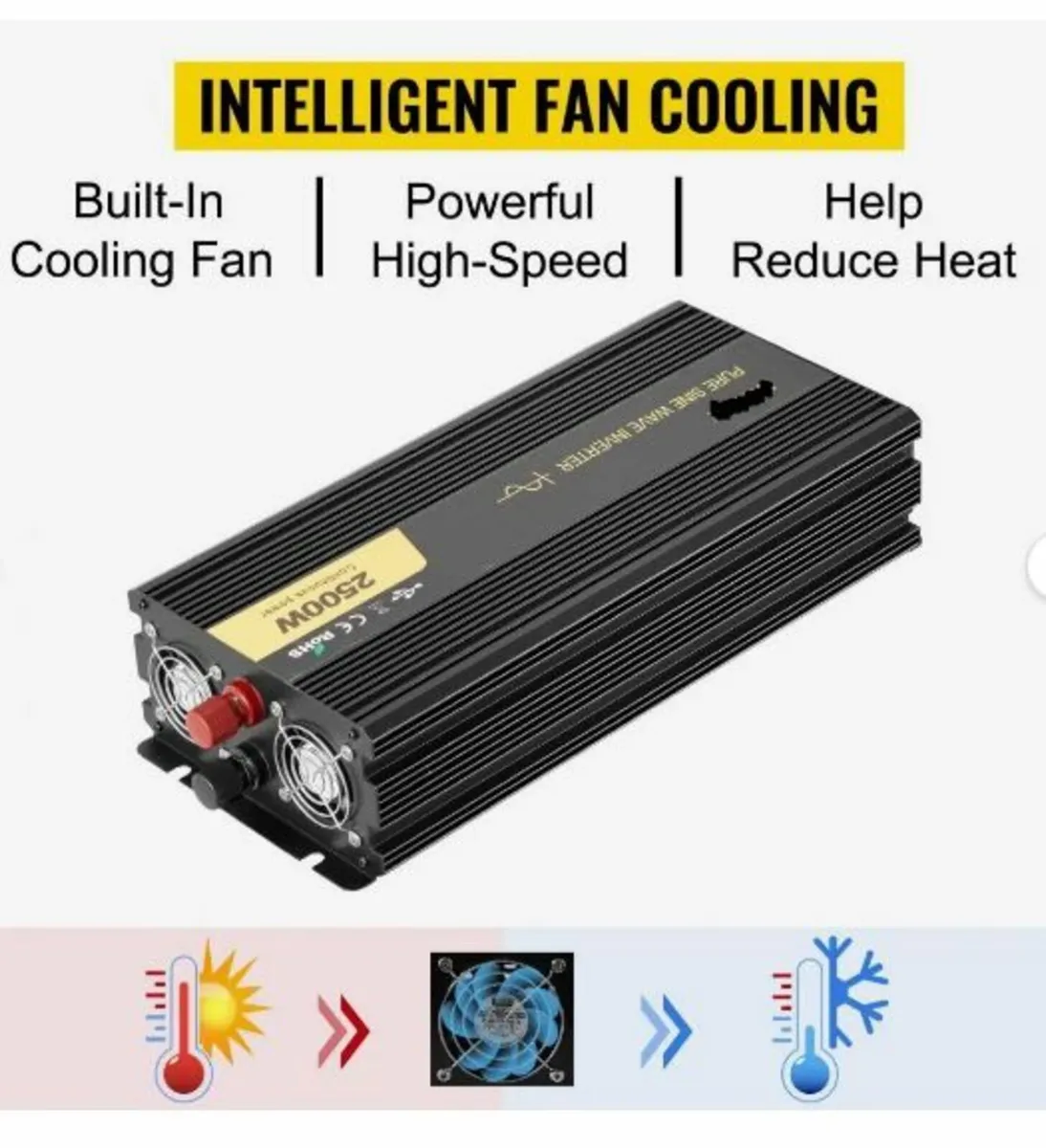 Pure Sine Wave Inverter 2500W Power Inverter - Image 3