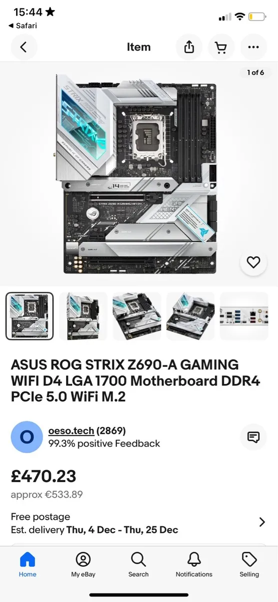 ASUS Rog Strix z690a White Gaming Wifi - Image 3
