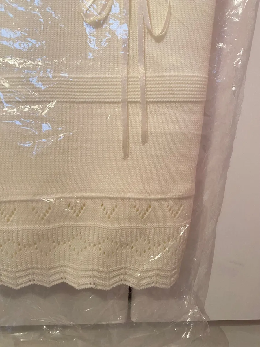 Ivory Christening Shawl - Image 3