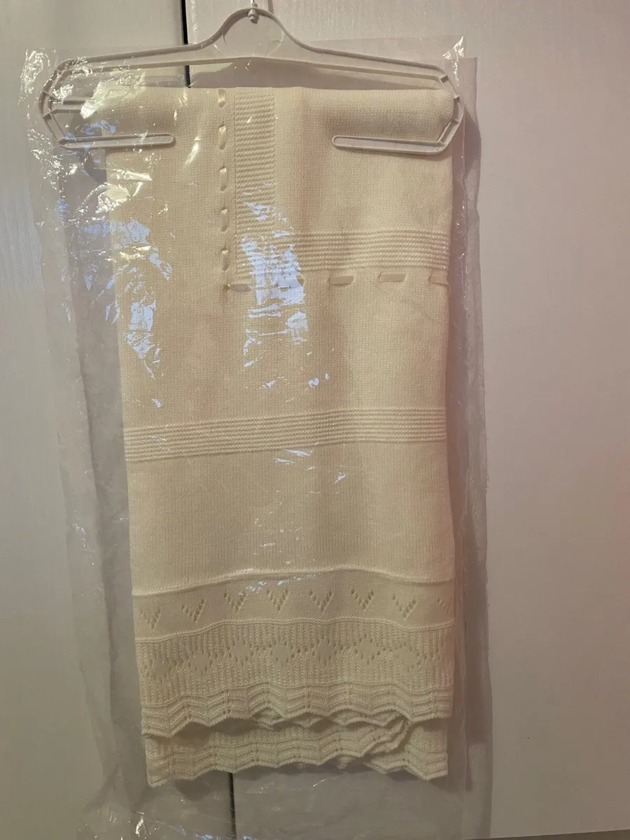 Ivory Christening Shawl - Image 4