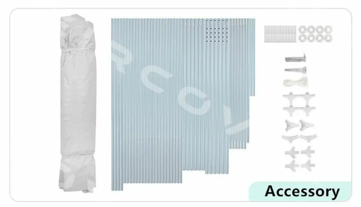 Canopy Party Tent 3m x 6m (10' x 20') White - Image 2