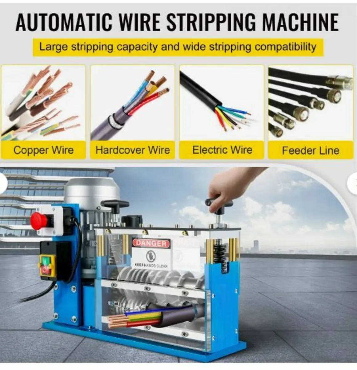 Electric Wire Stripping Machine, 1.5-38 mm - Image 3