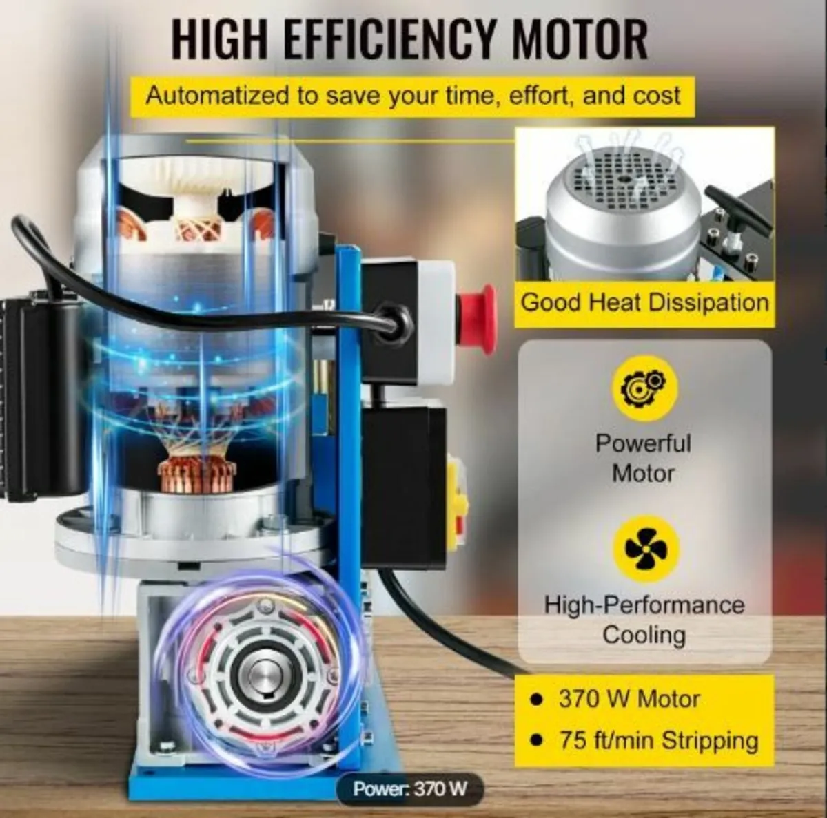 Electric Wire Stripping Machine, 1.5-38 mm - Image 4
