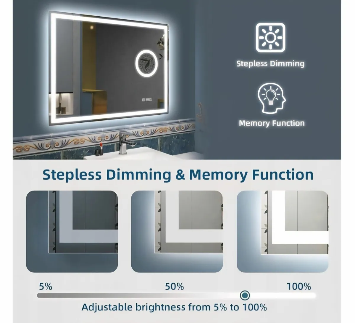 LED Bathroom Mirror - Image 4