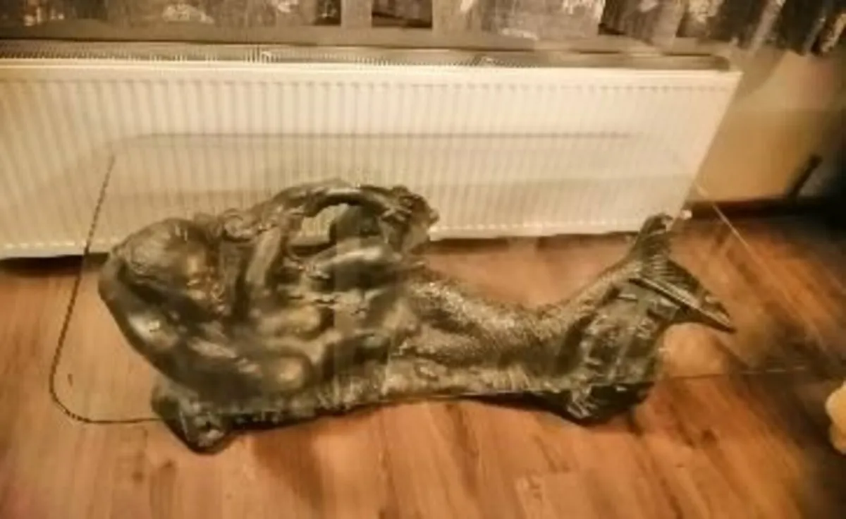 Glass top Mermaid Coffee table - Image 1