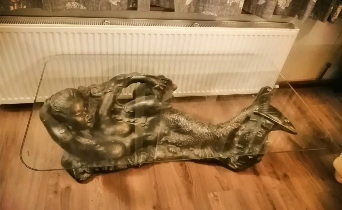 Glass top Mermaid Coffee table - Image 2