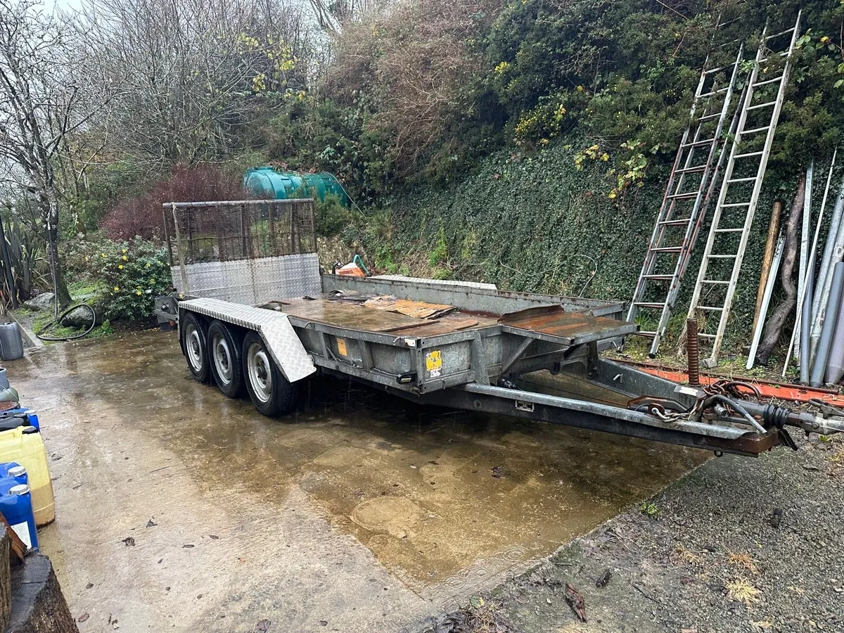 Ivor William 14ft plant trailer - Image 1