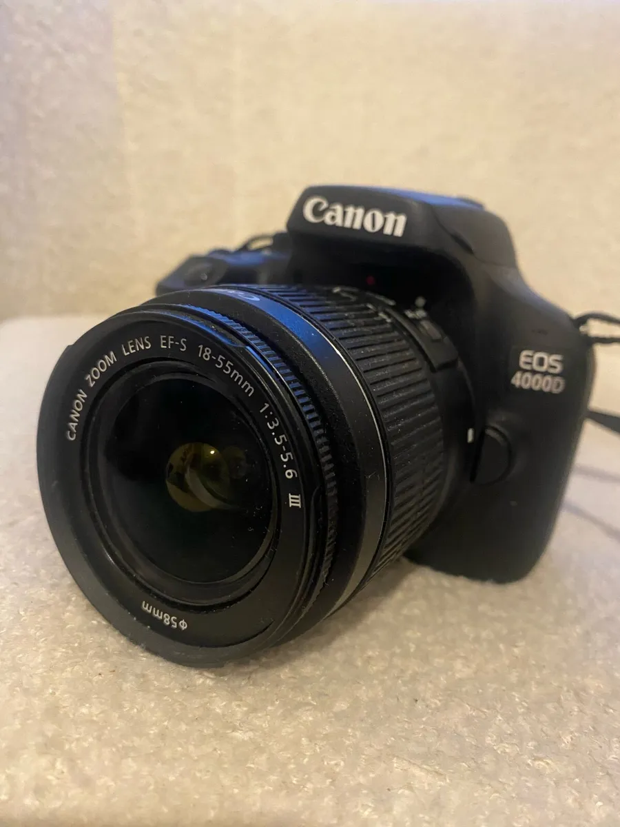 Canon EOS 4000D DSLR Camera and EF-S 18-55 mm f/3. - Image 2