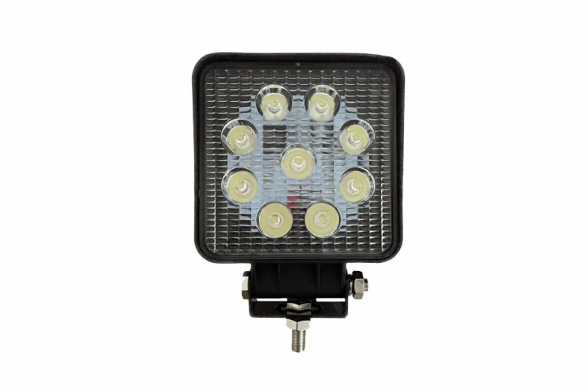 WORK LIGHT LED – 10-30V 27W 9x3W 1400lm FLOOD IP67 - Image 1