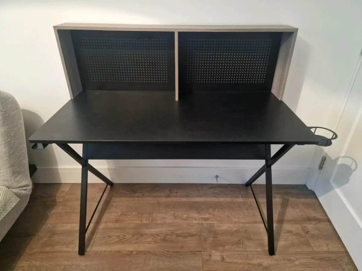 Black Wooden Desk - Image 1