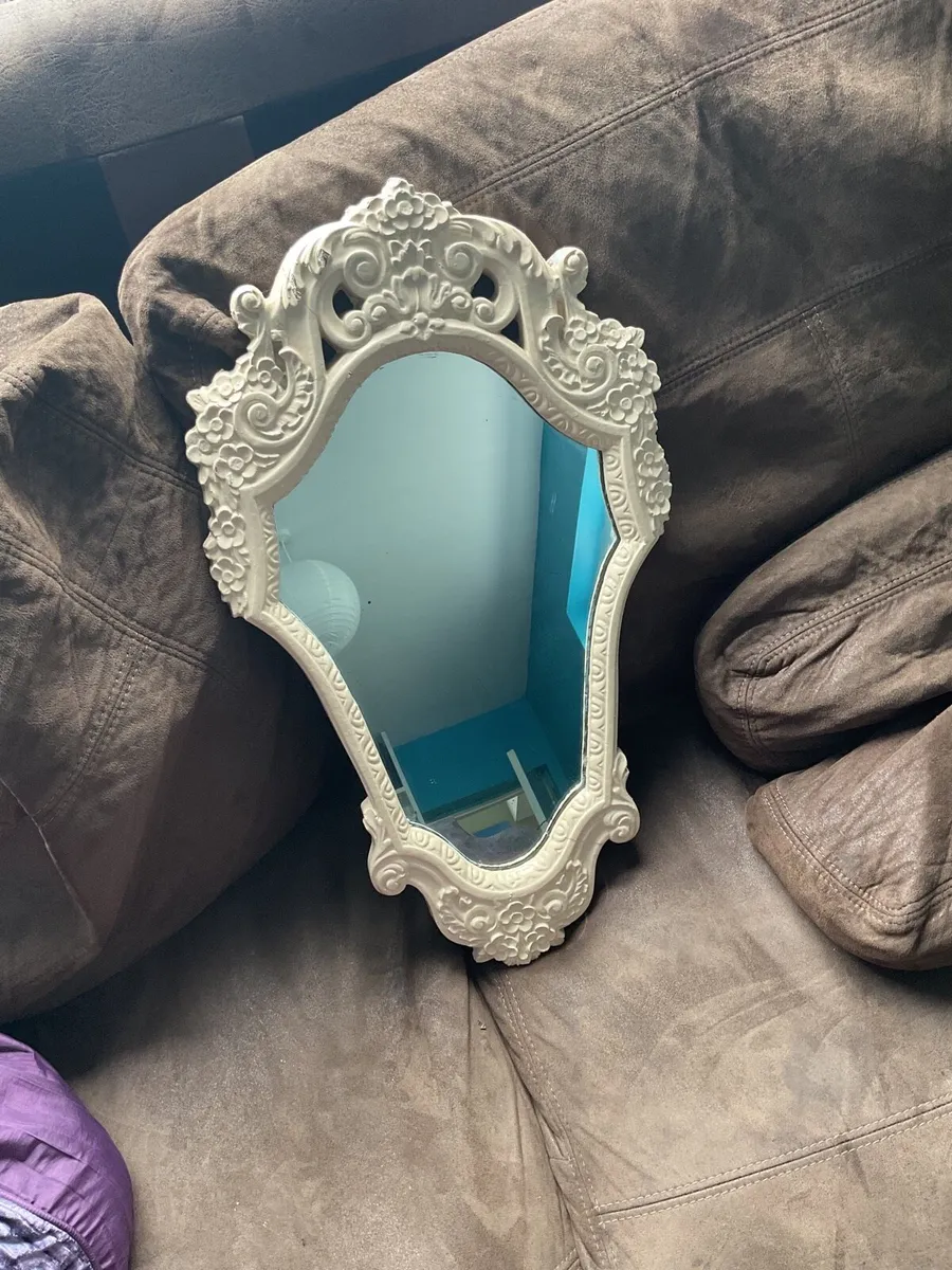 Vintage Plaster Wall Mirror - Image 3