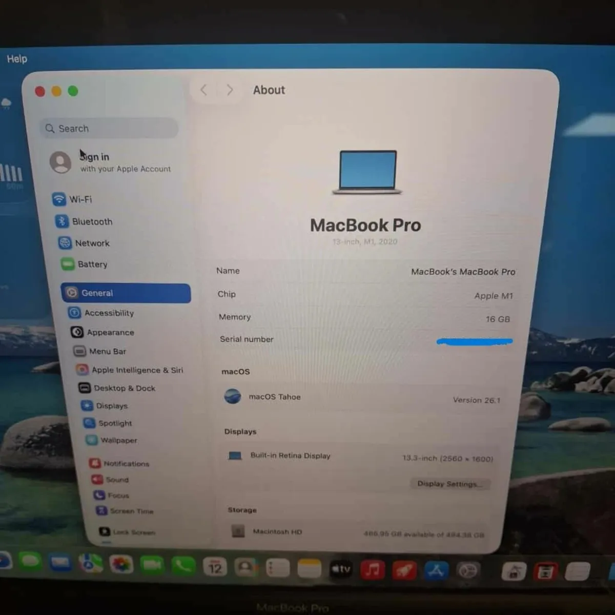 MacBook Pro 13-inch (M1, 2020) | 16GB RAM | 500GB - Image 3