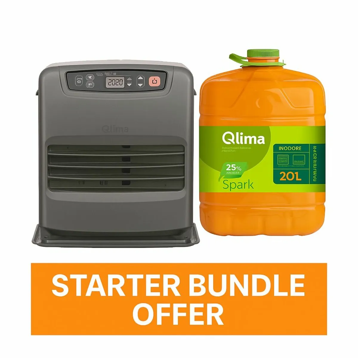 Qlima 3.1 kW Fan-Assisted ROLF Heater Starter Bun - Image 1