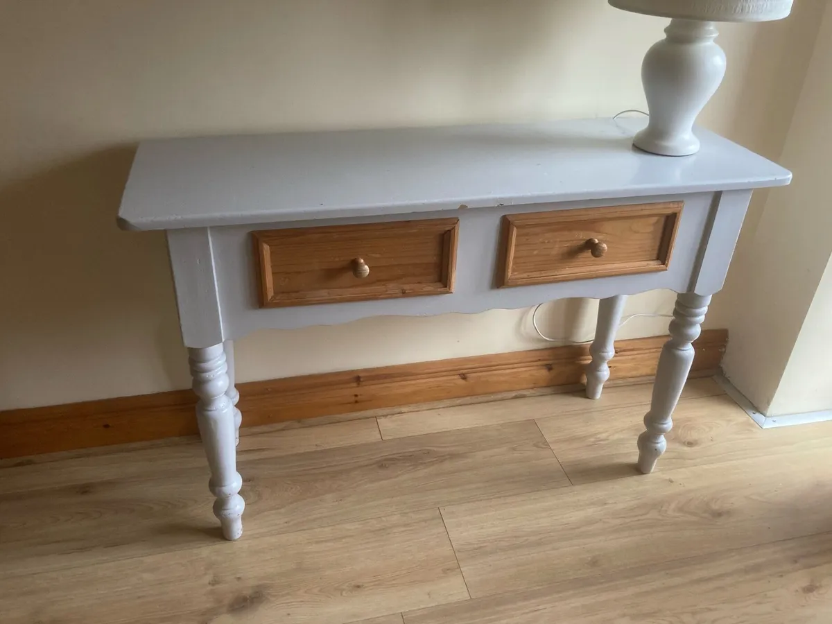 Hall table and matching mirror - Image 2