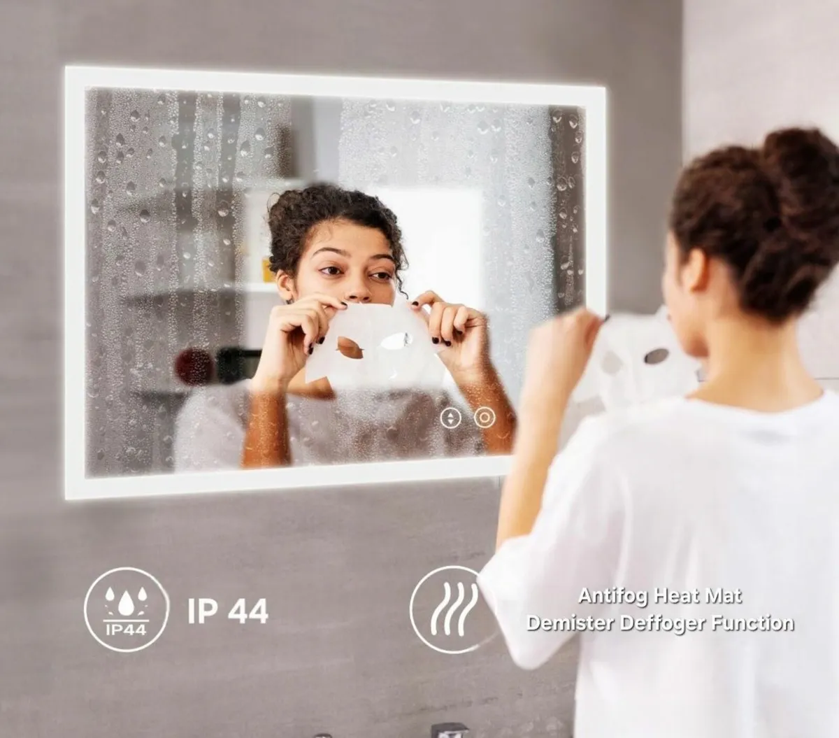 LED Bathroom Mirror Shaver Socket - Image 3