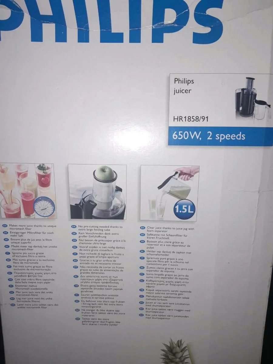 Phillips wholefruit juicer unused in box - Image 2